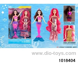 13.5-inch light music doll set in window box