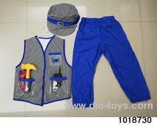 Railway worker suit in PP bag with header