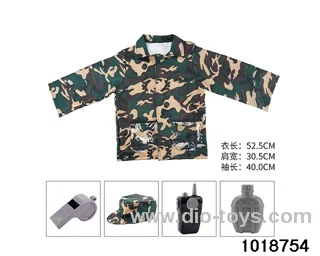 Camouflage military suit in PP bag with header
