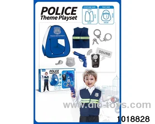 Police tent set in window box