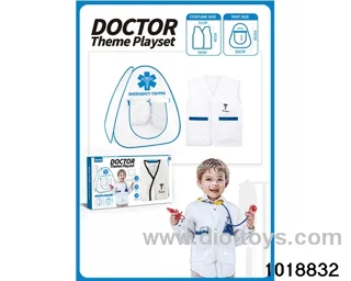Hospital tent set in window box