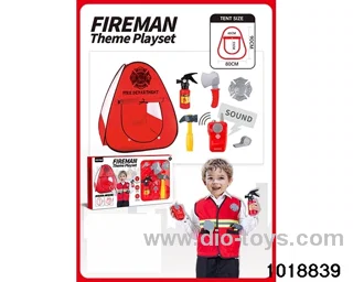 Fire tent set in window box