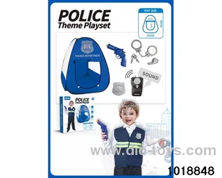 Police tent set in color box