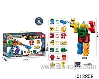 9pcs Digital Transfiguration Warrior Series in color box
