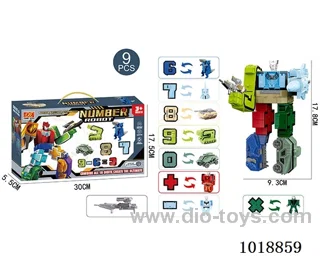 9pcs Digital Transfiguration Warrior Series in color box