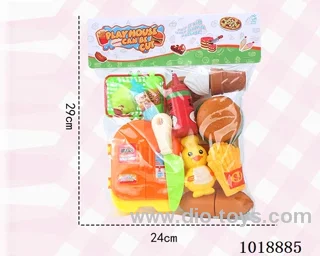 Fruit cutting toy in PP bag with header