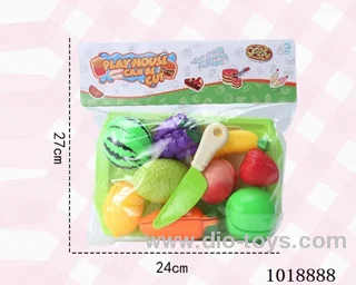 Fruit cutting toy in PP bag with header