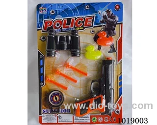 police gun set in blister card