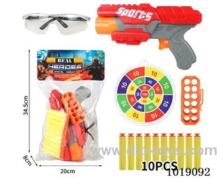 5pcs EVA gun set in PP bag with header