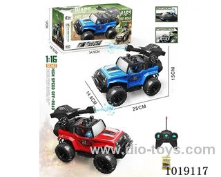 1:16  5ch water bomb RC car with light not include 2color mixed loading in window box