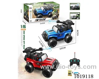 1:16  5ch water bomb RC car with light include battery 2color mixed loading in window box
