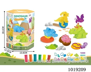 dinosaur colored mud in color box