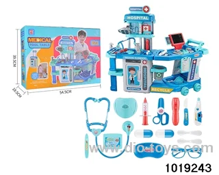 Medical tool table in color box