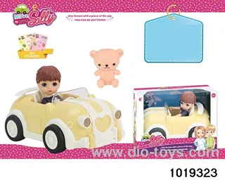 5 inch doll set in window box