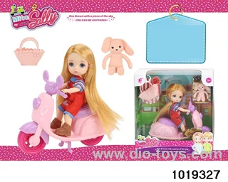5 inch doll set in window box