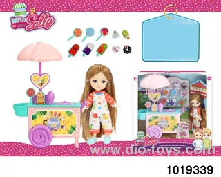 5 inch doll set in window box