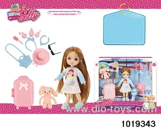 5 inch doll set in window box