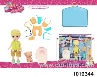 5 inch doll set in window box