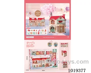 villas with light & furniture sets include battery in window box