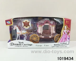 Horse-drawn carriage in window box