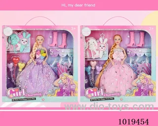 11.5inch barbie sets 2sets mixed loading in window box
