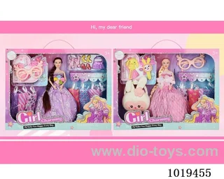 11.5inch barbie sets 2sets mixed loading in window box