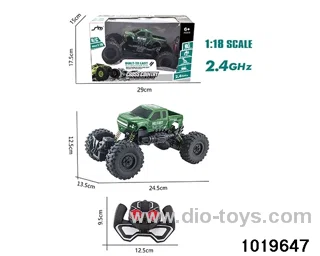 2.4CHz 1:18 4ch RC car with light in window box