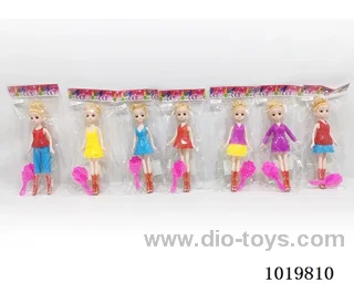9 inch doll toy 7 setes mixed loading in opp bag