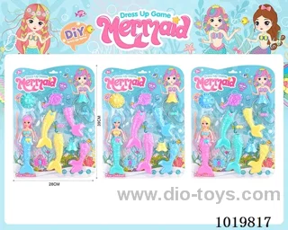 doll toys 3sets mixed loading in blister card