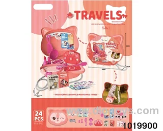 Belle Cat Travel shoulder bag in paper card