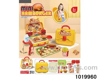 Hamburger Tote Bag in paper card