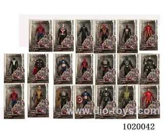 8.5inch  Avenger doll with light 20sets mixed loading in window box