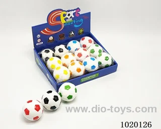 12PCS 6.3CM Bouncy Ball 4sets mixed loading in display box