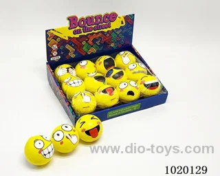 12PCS 6.3CM Bouncy Ball 4sets mixed loading in display box