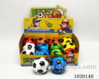 12pcs 10cm Bouncy Ball 4sets mixed loading in display box