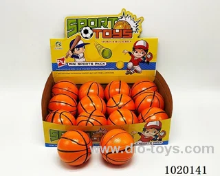 12pcs 10cm Bouncy Ball 4sets mixed loading in display box