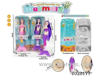 13.5inch 18cm barbie with light 2color mixed loading in blister card