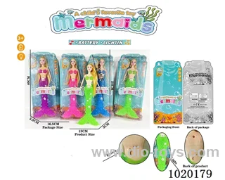 13.5inch 18cm barbie with light 4color mixed loading in blister card