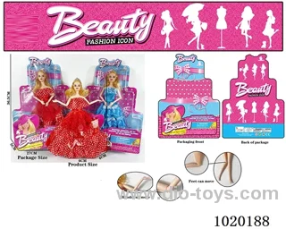 11.5inch 11-joint barbie doll 3sets mixed loading in blister card