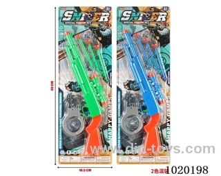 gun toys 2color mixed loading in blister card