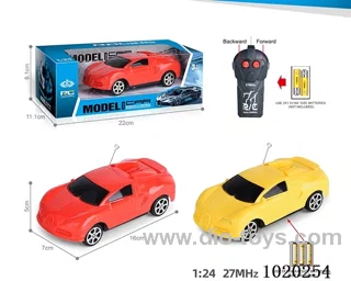 27MHz 1:24 2ch RC car not include battery in window box