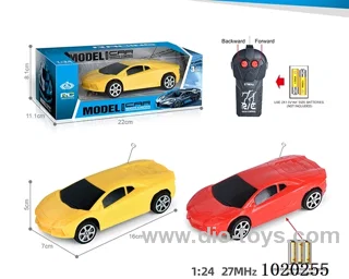 27MHz 1:24 2ch RC car not include battery in window box