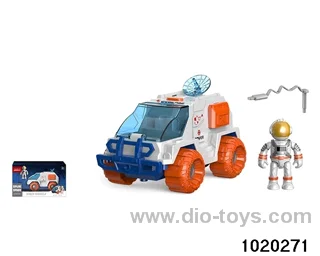 friction space vehicle with light and sound（include 3*AG13）