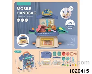 3 in 1 tableware toys in paper card