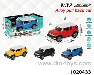 1:32 alloy pull back car W L/M in window box