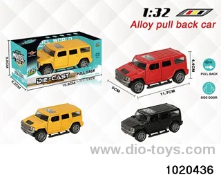 1:32 alloy pull back car in window box