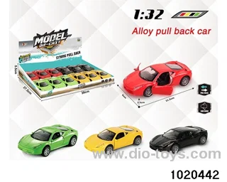 1:32 alloy pull back car in display box