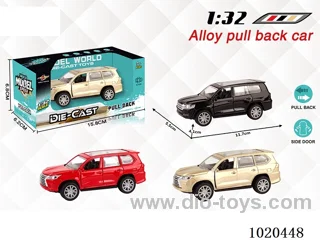 1:32 alloy pull back car in window box