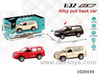 1:32 alloy pull back car W L/M in window box