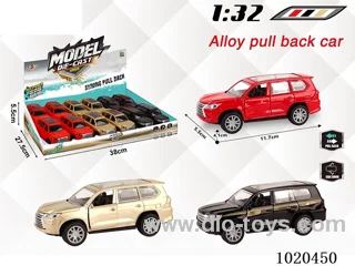 1:32 alloy pull back car in display box
